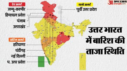 Weather Forecast Today Heavy Rain IMD Alert UP Uttarakhand Himachal Pradesh Rajasthan Know Mausam Updates in H