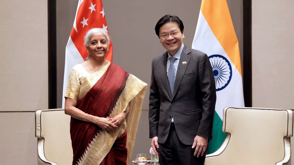 Finance Minister Sitharaman meets Singapore PM Lawrence Wong discusses strengthening comprehensive