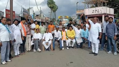 Bihar News : BJP party called Bihar Bandh protest against abuse of PM narendra modi nda party patna bihar