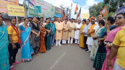 Bihar News : BJP party called Bihar Bandh protest against abuse of PM narendra modi nda party patna bihar