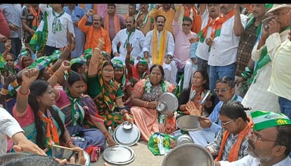 Bihar News : BJP party called Bihar Bandh protest against abuse of PM narendra modi nda party patna bihar