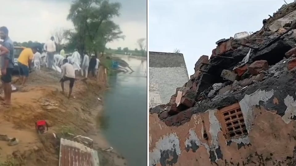 32 houses collapsed due to rain in Hisar