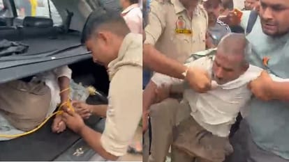 कार की डिक्की में मिला पति।
