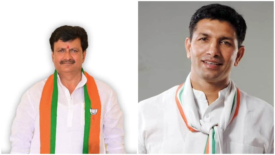 भाजपा सांसद गणेश सिंह और कांग्रेस प्रदेश अध्यक्ष जीतू पटवारी।