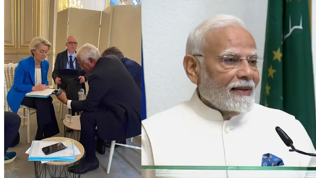 PM Modi held telephone conversations with Ursula von der Leyenand and Antonio Costa