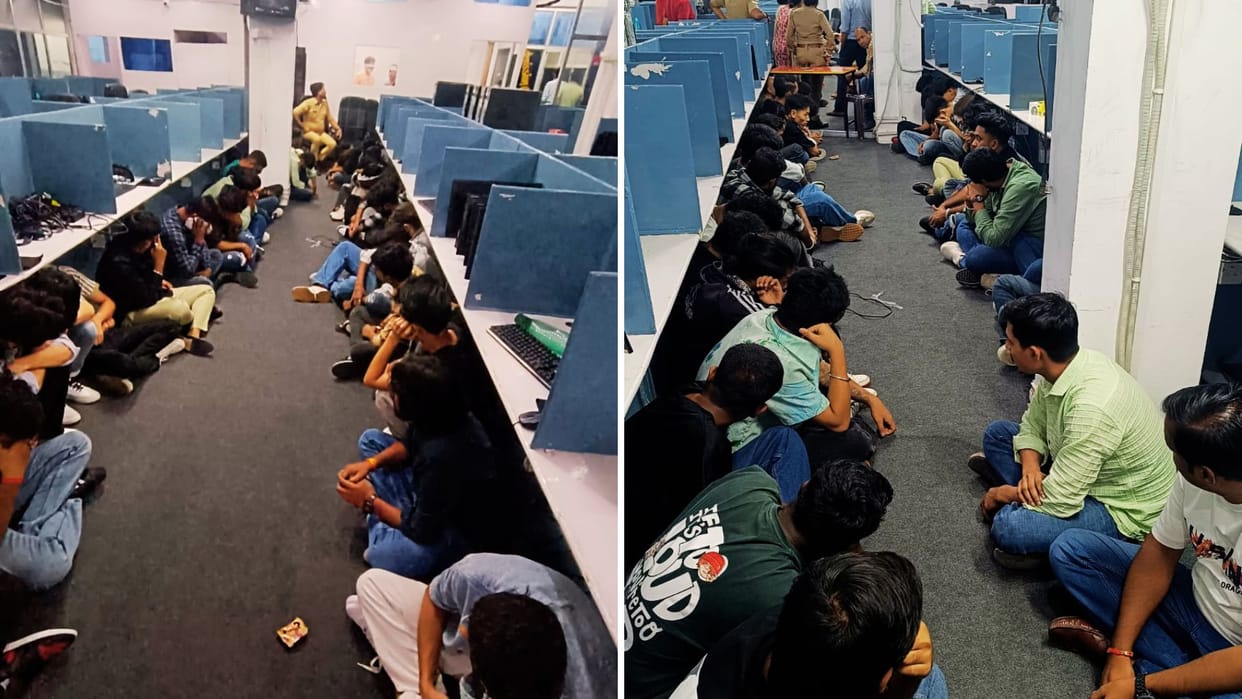 Varanasi News Fake call center in Varanasi more than two dozen people arrested police raid causes panic