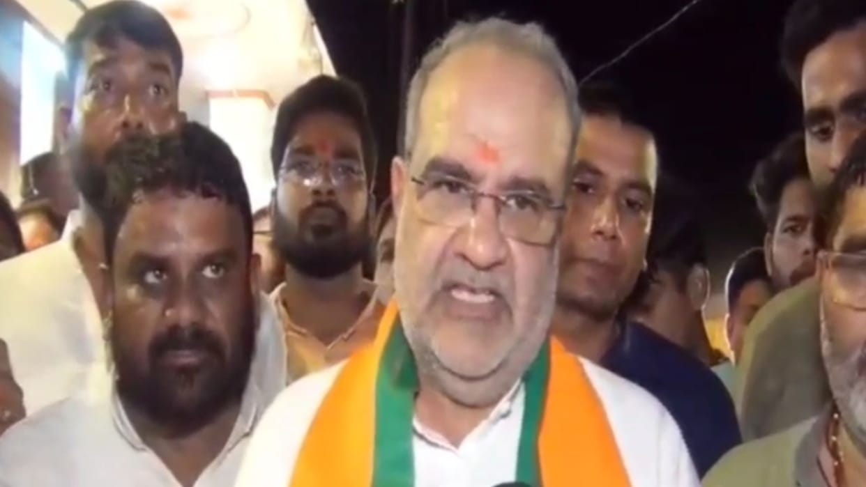 BJP leader Bhupendra Chaudhary said Congress runs negative agenda in society in azamgarh