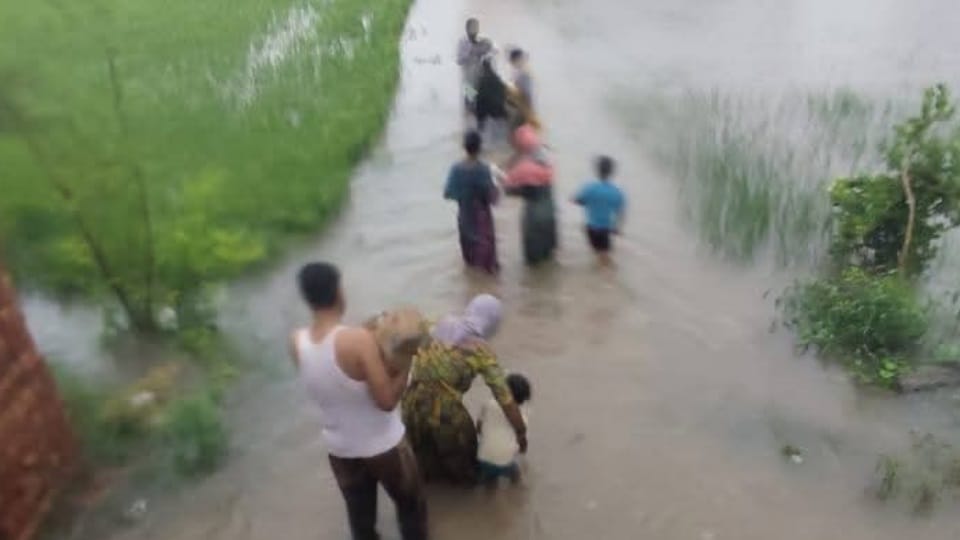 Double whammy of flood Amritsar border village Baoli Mauli trapped in their homes