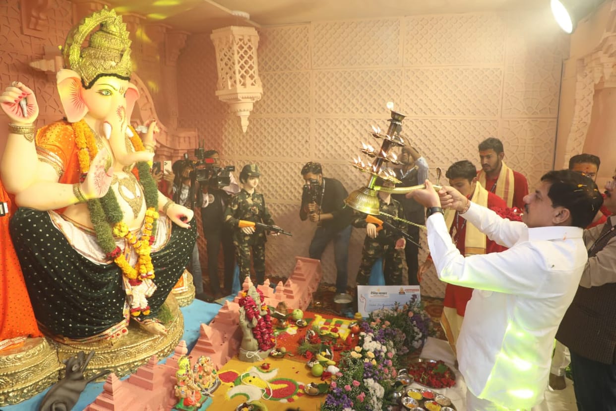 MP News: CM said- Operation Sindoor became the theme of Ganesh festival too, patriotism among the youth is com