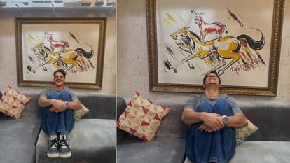 Vijay Varma share the most iconic painting from Bollywood film welcome says Yes I am an Art Connoisseur