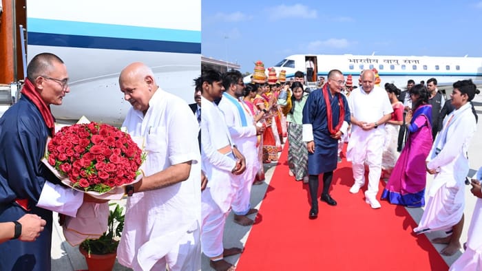 Prime Minister of Bhutan Tshering Tobgay in ayodhya.