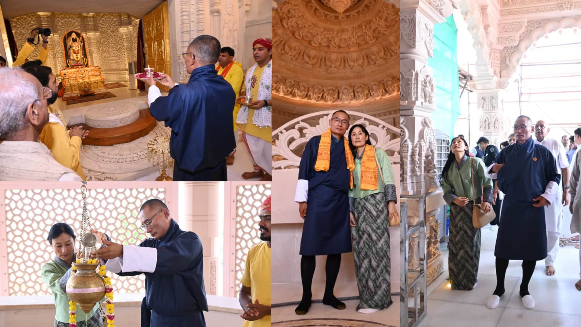 Prime Minister of Bhutan Tshering Tobgay in ayodhya.