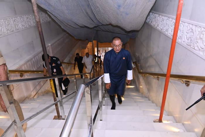 Prime Minister of Bhutan Tshering Tobgay in ayodhya.