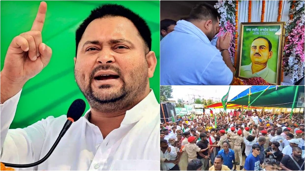 Bihar Assembly Election: Tejashwi Yadav Slams Nitish Govt as Copycat Targets CM Over Age and BJP Alliance