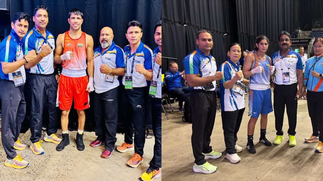 Indian boxer Sumit Kundu and Neeraj produced a commanding performance at the World Boxing Championships