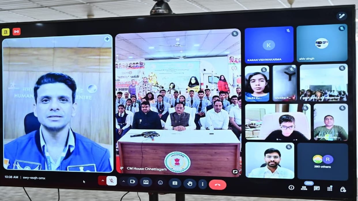 Mission Space and Project Jai Vigyan launched in CG: stronaut Shubhanshu shares his space travel experiences
