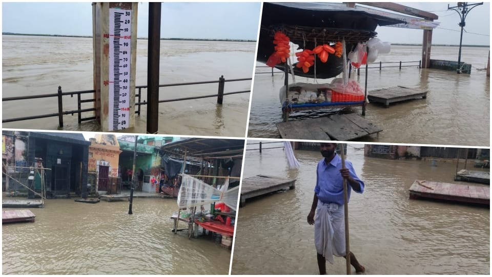 water level of Ganga river in Anupshahr is close to dangerous level