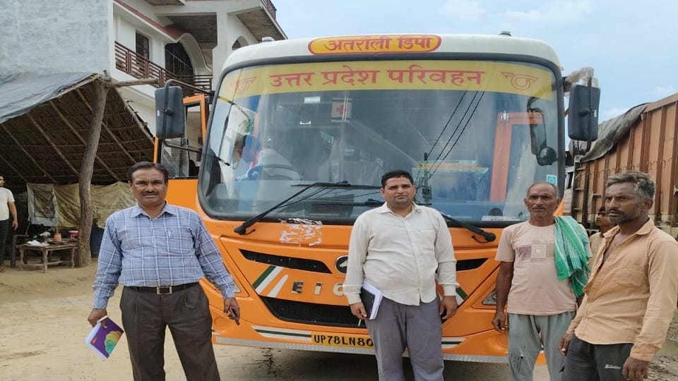 Bus service started for Agra, Vrindavan and Firozabad