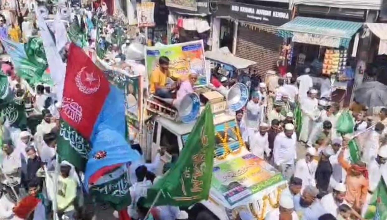 Grand procession in Muzaffarpur and Siwan on Eid Milad-un-Nabi, tight security arrangements