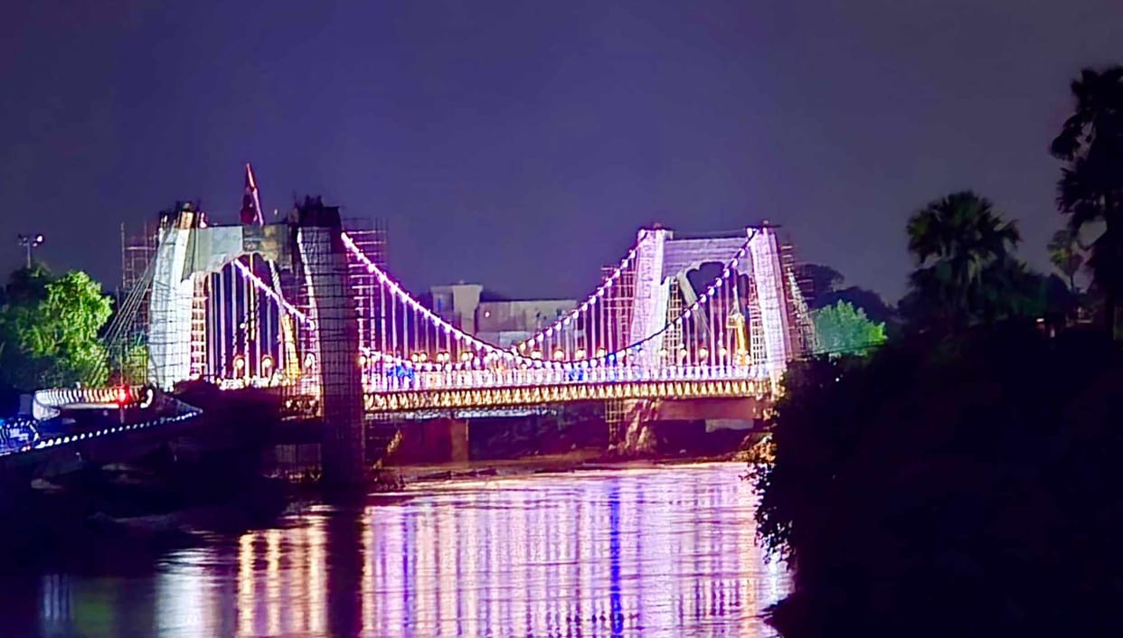 Bihar News: Bihar's first cable suspension bridge built on Punpun river, will be inaugurated soon