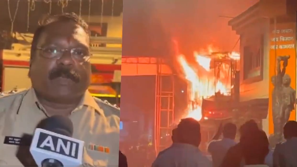 Maharashtra Malad shop Fire Updates firecracker shop Mumbai Fire tenders extinguishing operation hindi news