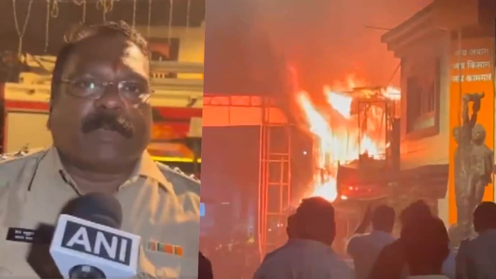 मलाड के पटाखा दुकान में लगी आग