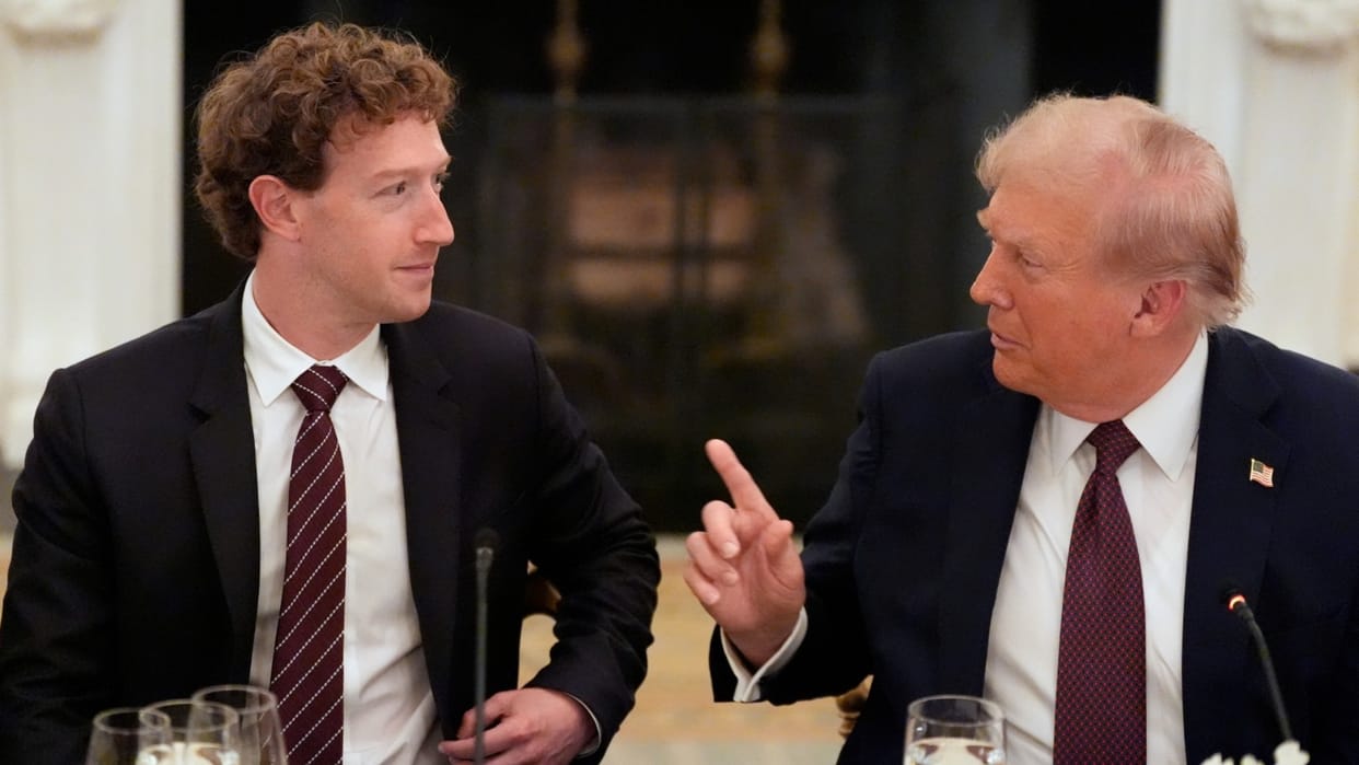 meta mark Zuckerberg Hot Mic Apology Steals Show At Trump White House Dinner