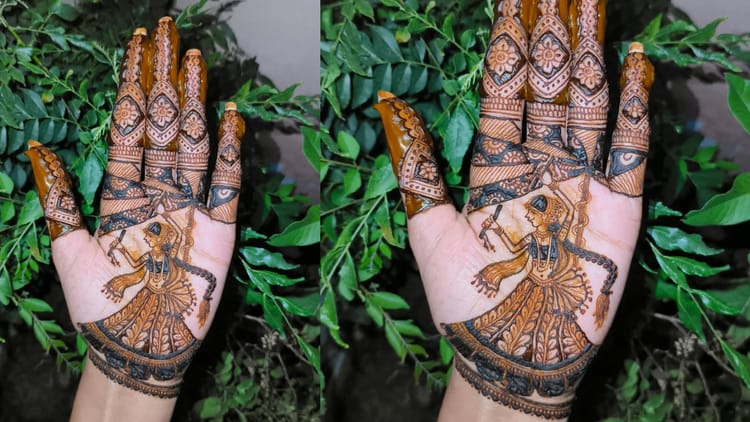 શદ્દીયા નવરાત્રી 2025 નવરાત્રી માટે મહેંદી ડિઝાઇન નવીનતમ સરળ મહેંદી વિચારોનો પ્રયાસ કરો - અમર ઉજાલા હિન્દી ન્યૂઝ લાઇવ - ટ્રેન્ડી મહેંદી ડિઝાઇન માટે નવરાત્રી: શદ્દીયા નવરાત્રી માટે મહેંદી ડિઝાઇન હવે