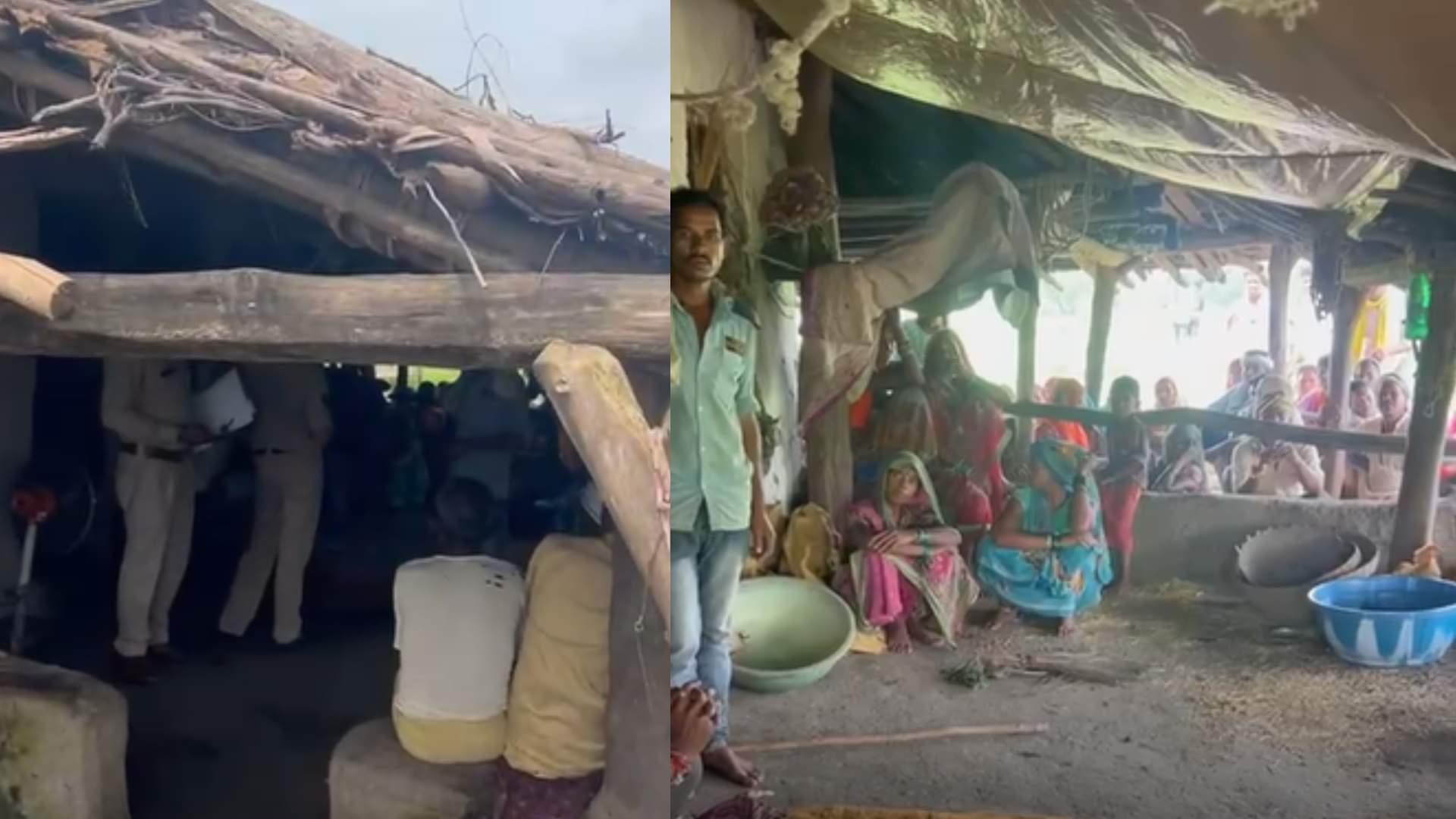 नरसिंहपुर में किसान के घर पहुंचकर पुलिस ने जांच पड़ताल की।