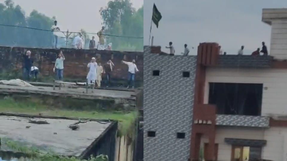 Moradabad: Stone pelting from morning to evening, riot in front of police, more than injured