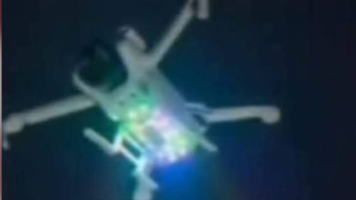 villagers kept chasing drone with sticks and rods in Jaunpur