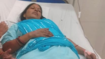निजा अस्पताल में भर्ती पीड़ित महिला
