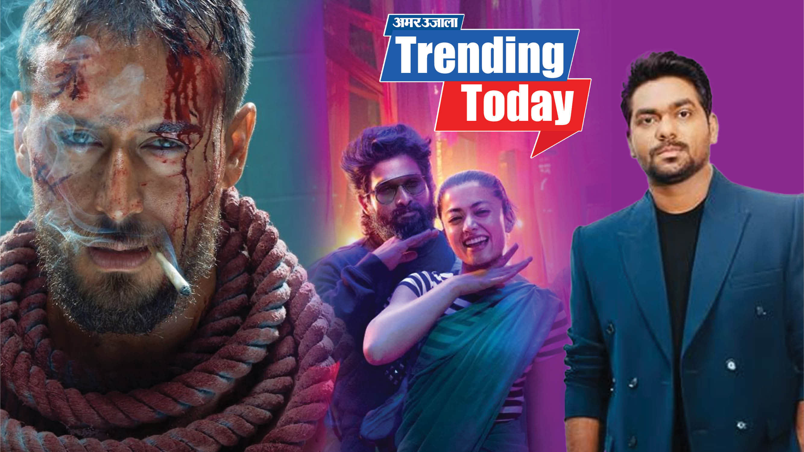 Bollywood Trending News: Baaghi 4 Box Office SIIMA Awards 2025 Allu Arjun Rashmika Zakir Khan announces break