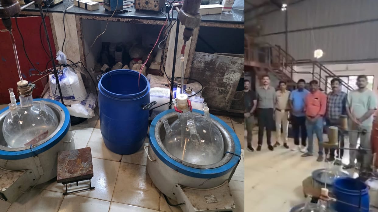 huge drug manufacturing syndicate operating in Telangana busted by Mira Road Police of Maharashtra