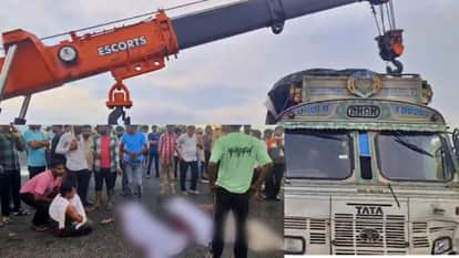 Sawai Madhopur News: Delhi Mumbai Expressway Accident Truck Runs Over Pilgrims Walking on Highway 5 Dead