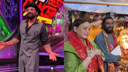 Remo D'Souza: गणपति बप्पा के दर्शन के लिए पत्नी संग पहुंचे रेमो डिसूजा, साथ मिलकर की आरती Choreographer Remo D'Souza And His Wife Lizelle D'Souza offer Aarti At Ganesh Utsav