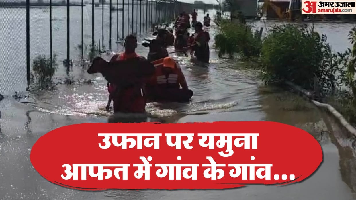 water level rise in Yamuna in Gautam Buddha Nagar 3700 population of 18 villages distressed