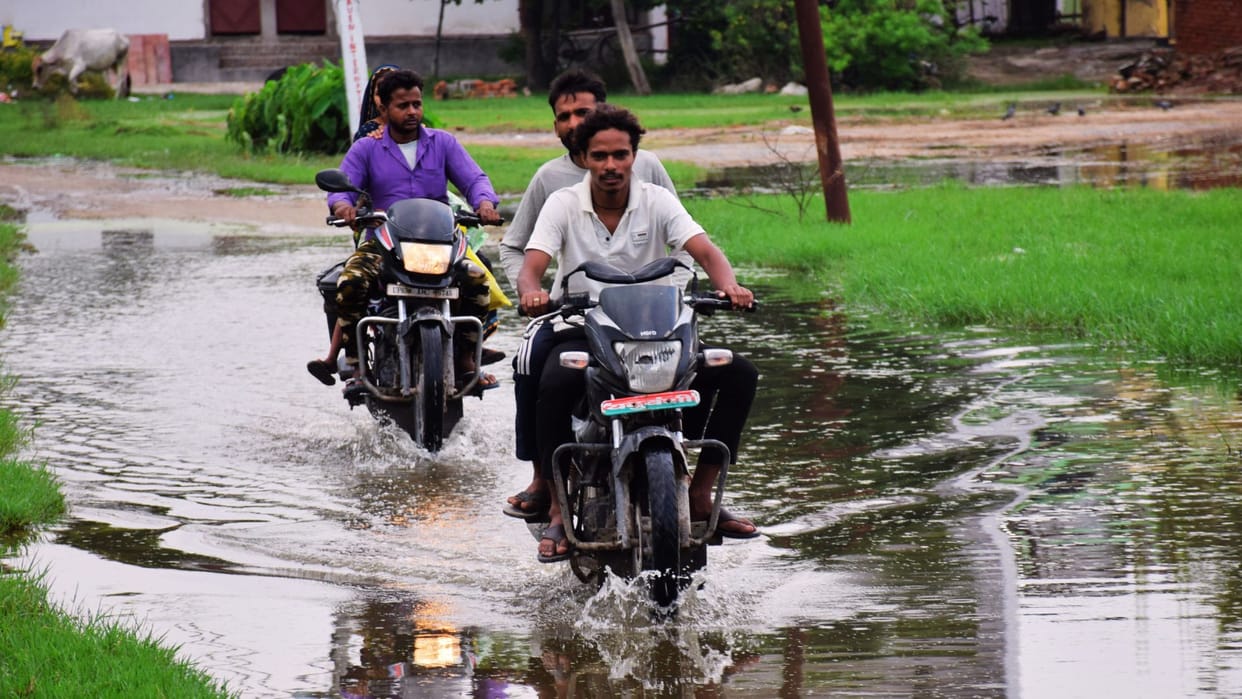 Preparations for Ramleela are done on basis of God characters pass through dirty water