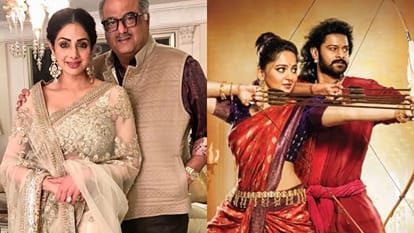 श्रीदेवी और बोनी कपूर, फिल्म 'बाहुबली' का एक सीन