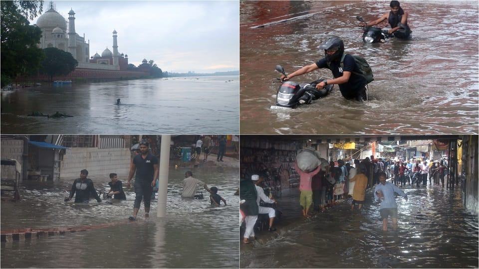 Agra News Rising Yamuna Puts Taj Mahal at Flood Risk Panic Among Locals UP Flood updates