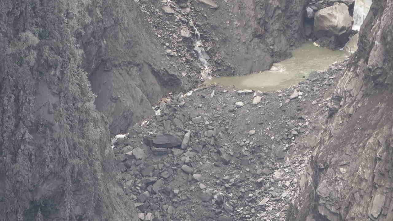 Uttarkashi Two lakes formed by landslides near Telegad river mouth discovered by army drone surveillance