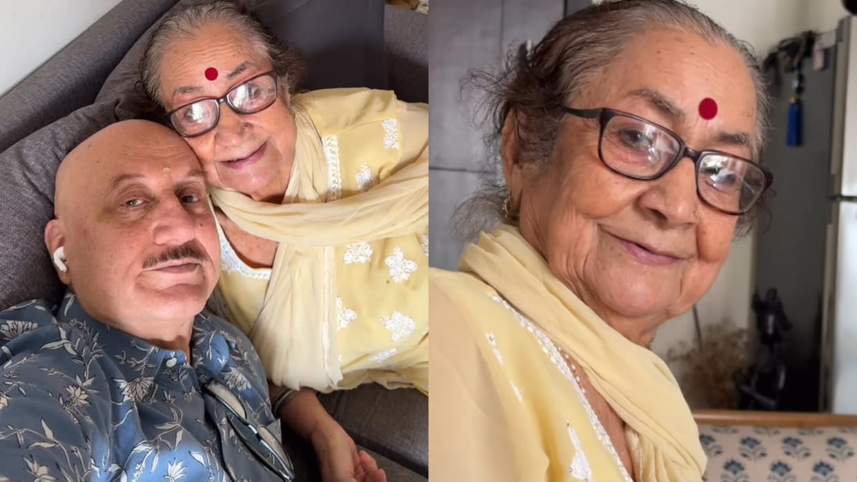 Anupam Kher Shared A Lovely Video With His Mother Dulari