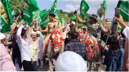 MP Chhatarpur Police Officers Waving Islamic Flags During Eid Milad-un-Nabi Procession Sparks Controversy