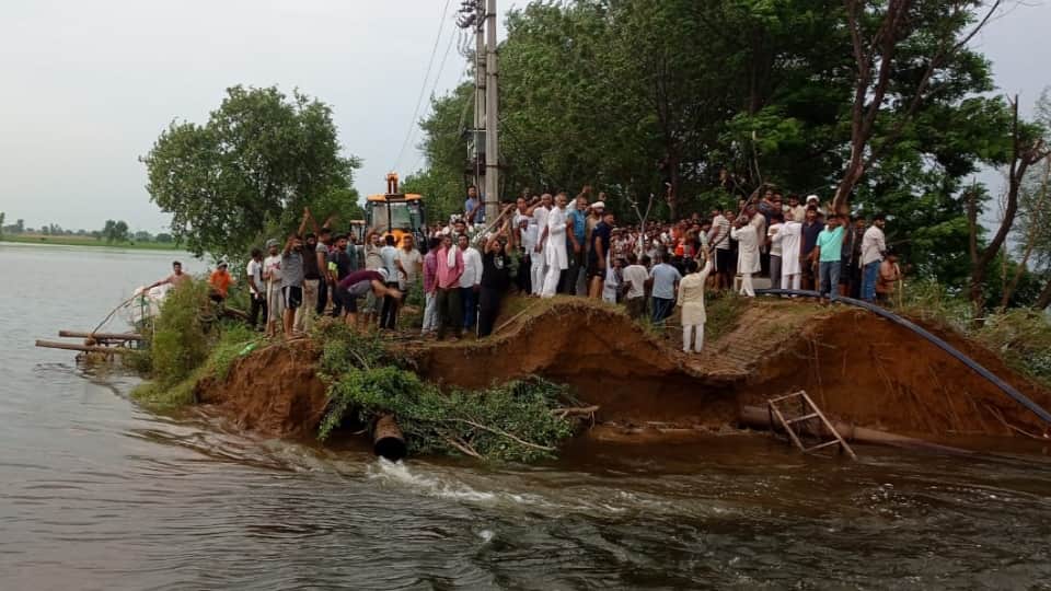 Haryana Flood 2025 Waterlogging, Breached Embankments in 5 Districts, 100 Villages Affected