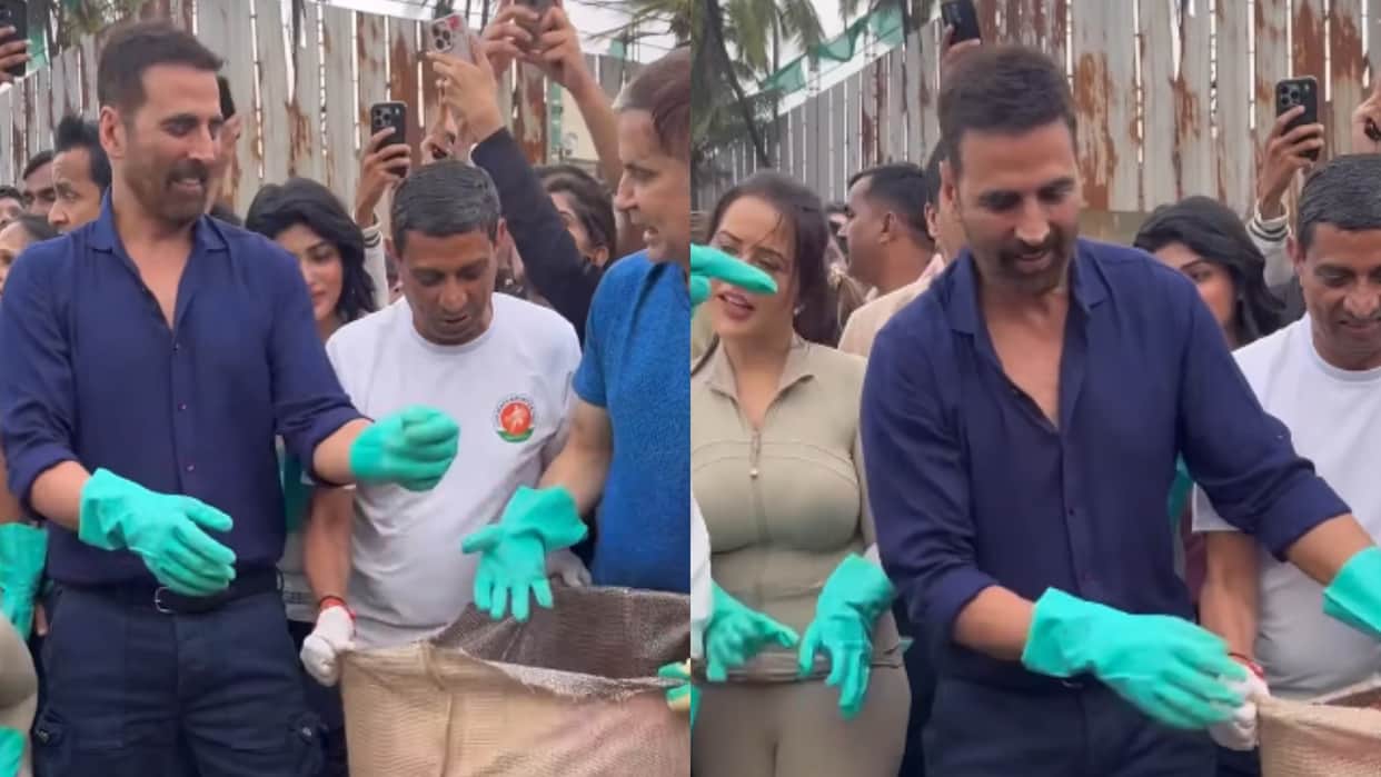 Akshay Kumar Clean Juhu Beach After Ganpati Visarjan Festival