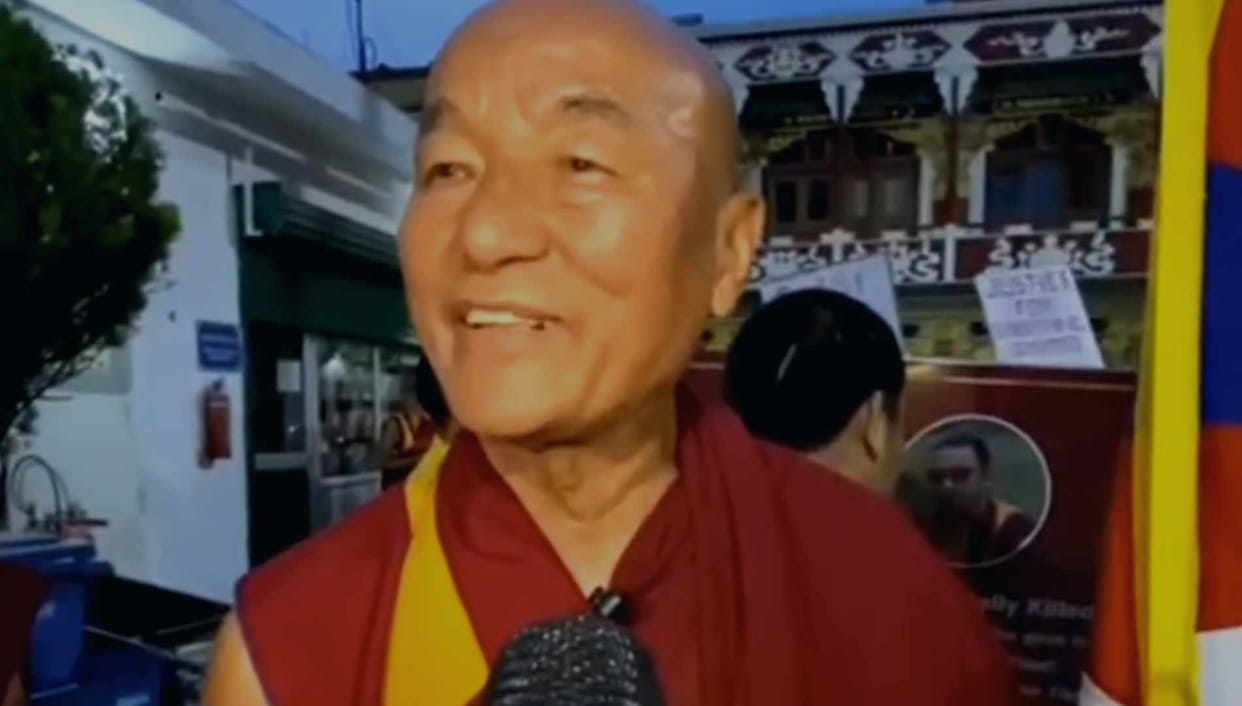 Candle march in Bodh Gaya against Chinese atrocities on Tibet, hundreds of Buddhist monks participated