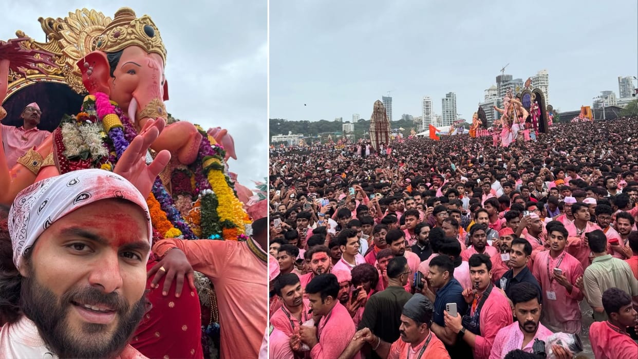 Janhvi Kapoor alleged boyfriend Shikhar Pahariya pens a heartfelt note as he bids farewell to Lalbaugcha Raja