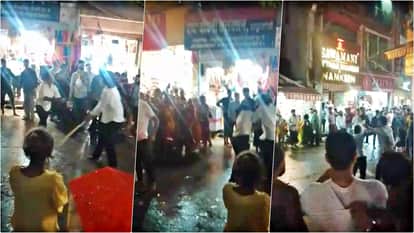 Sikar News: Lathi fight between women in Khatushyamji, chased and beaten; devotees frozen in fear