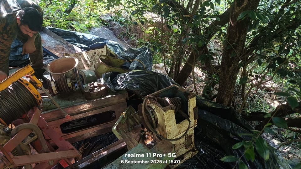 Naxals explosive dump recovered from Gunjeparti forest security forces action foils major conspiracy