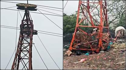 गुजरात के पावागढ़ पहाड़ी पर रोपवे हादसा